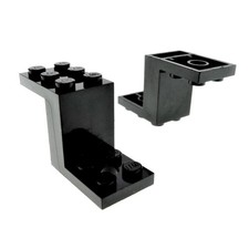 2x Lego Winkel Platte schwarz