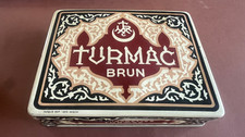 Alte Blechdose Turmac Brun
