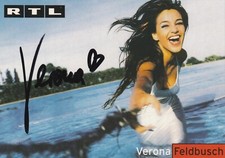 druck signiertes Autogramm von Verona Feldbusch