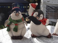 Pinguin Deko Figur Schnee