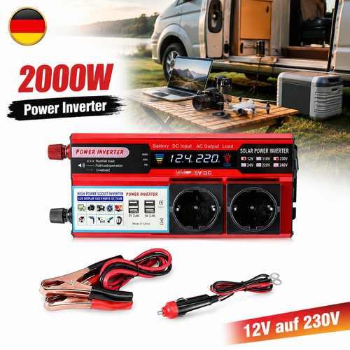 Spannungswandler 2000w 12v - spannungswandler,