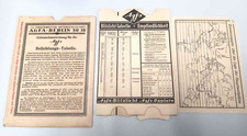 AGFA Berlin Belichtungstabelle mit Anleitungsschuber 1936 gut erhalten vollst.
