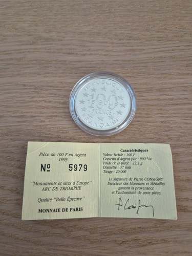 100 francs écus arc - 15, Écus,