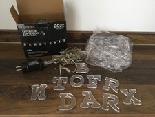 Dekorationsbeleuchtung Text, Lichterkette Buchstaben, für außen und innen