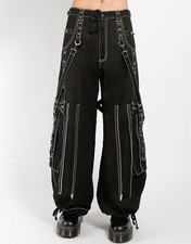 Gothic hose schwarz weiß - hose,