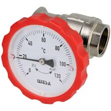 Wesa-ISO-Therm-Pumpen-Kugelhahn 1" SKB mit Thermometergriff