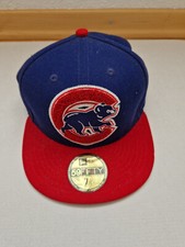 Mütze Cap Snapback Chicago Cubs New Era Baseball Vintage Gr. 7 1/2 Zustand GUT