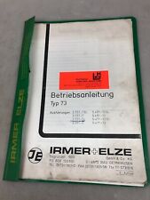 Irmer + Elze Betriebsanleitung Typ 73