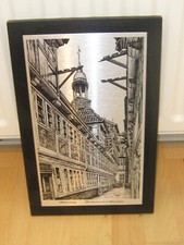 Hamburger Michel Hamburg Krameramtswohnungen Bild Wandbild Druck auf Metall