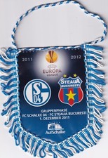 Schalke Wimpel Banner UEFA Europa League gegen Steaua Bukarest 2011/2012 #RW20