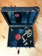 Nirona Grammophon Antik mit Funktion im Koffer siehe Bilder ‼️