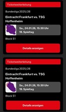 2x Eintracht Frankfurt Gegen TSG Hoffenheim Nordwestkurve Ultras Bundesliga SGE