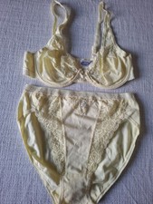 MIRIALE Set Cotton DeLuxe: Bügel-BH 75B + Slip L=42/44 + Hemd M= 38/40* Gelb 