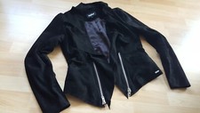 Tigha Jacke Lederjacke Schwarz Weich Jacke Modern super Zustand Gr L/36