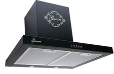 Gurari GCH 461 BL Dunstabzugshaube 60 cm 1000m³/h Abzugshaube Wandhaube Schwarz