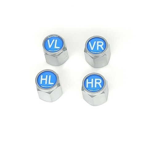 Set ventilkappen blau mit - set,