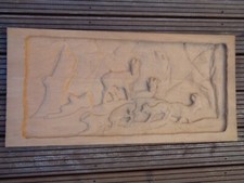 massiv geschnitztes Holzbild ~