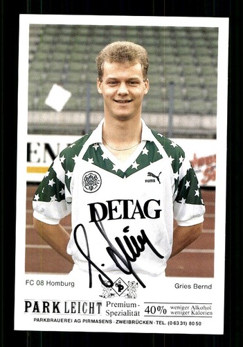 Bernd gries autogrammkarte - gries, fc