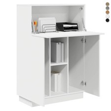 Modern Schreibtisch mit Schrank Holz Computertisch PC Bürotisch Arbeitstisch Neu