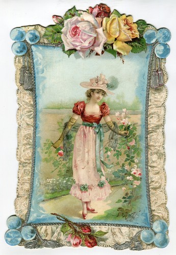 Oblaten scrap die cut - , chromo