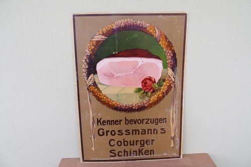 Original altes blechschild - original,