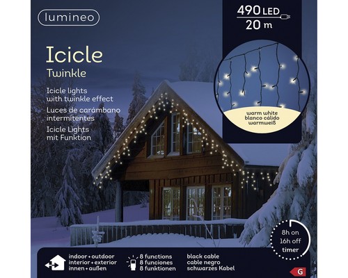 Lumineo lichtervorhang icicle - lumineo,