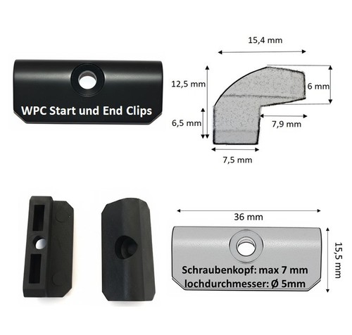 200stk wpc clips - 20-200stk., start-und