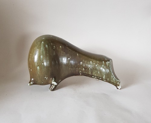 Vintage stier bulle - vintage, keramik