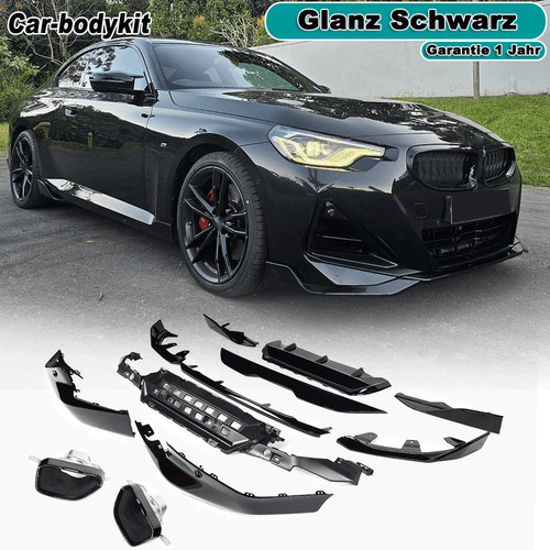 Schwarz frontlippe spoiler - schwarz,