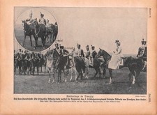 Kaisertage in Danzig - Totenkopfhusaren 2. Leib-Husaren-Regiment - 1910 ~20x28cm