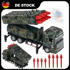Armeefahrzeug-Spielzeug für Jungen, Militär-LKW mit 8 Raketenwerfern Geschenk