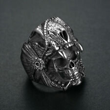 Totenkopf Biker Ring Edelstahl