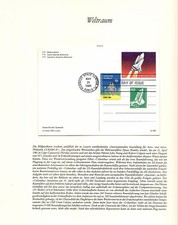 Bildpostkarte Philatelie LUBRA 81 Stempel Kennedy Space Center Borek Albumblatt