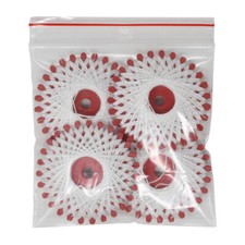 4er Set Sternzwirne, je 20 Meter Lauflänge, aus 100% Polyester versch. Farben