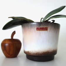 60er 70er WGP Blumentopf Übertopf Fat Lava Keramik Scheurich Planter Ø 11,8 cm