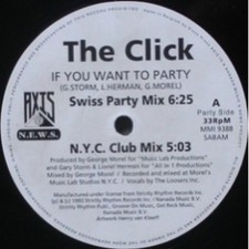 The Click - If You Want To Party (Vinyl 12" - 1993 - BE - Original)
