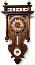 Antik Historistische Wanduhr, Hanry II (Deux) Barometer, Thermometer, Frankreich