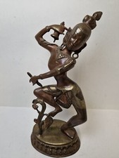 F5-BB Tempeltänzerin Yogini Figur Frau Tänzerin Messing Bronze Kupfer Statue