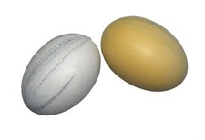 Holzei marmoriert weiß oder