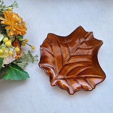 GLASSCHALE Schale Glas Blatt