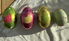 4 Häschen Hühner Blech Eier