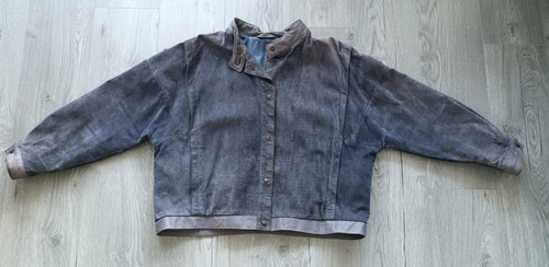 Vintage wildlederjacke grau - vintage,