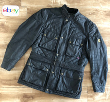 Belstaff REDFORD quilt jacket, waxed cotton,  GoldLabel, deep black, size 2XL