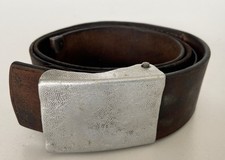 Koppel KS Aluminium gekörnt Koppelriemen Leder modifziert Länge 93cm 2.WK orig.