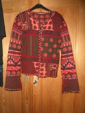 Damen Ethno Strick Jacke