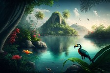 Wandbild: Schöner Blick auf