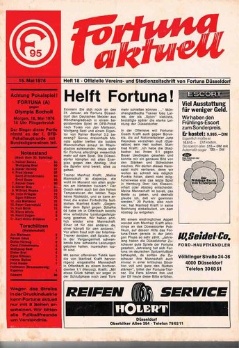 Fussball programmheft 76 - fussball-programmheft,