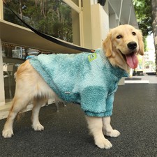 Winter Hundejacke Fleece weich mit Kapuze für kleine bis große Hunde