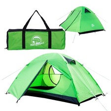 Campingzelt für 1-2 Personen doppelwandig, leicht stabil, wasserdicht inkl. Trag