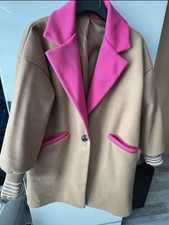 Modischer Damen  Mantel , Beige-Pink , One Size , Neu